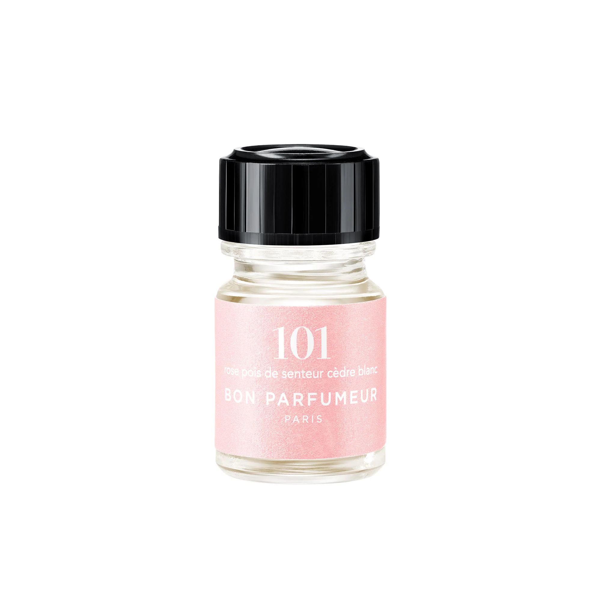 101 (2.5ml): Rose, sweet pea, white cedar